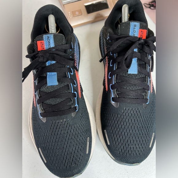 Brooks Adrenaline GTS 22 Black Purple Coral Women’s Sneakers Size 8.5 - Picture 4 of 10